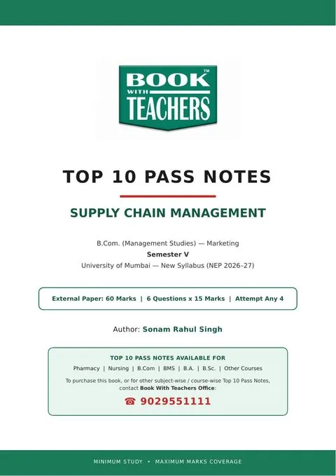 BMS Supply Chain Management Top 10 Pass Notes cover