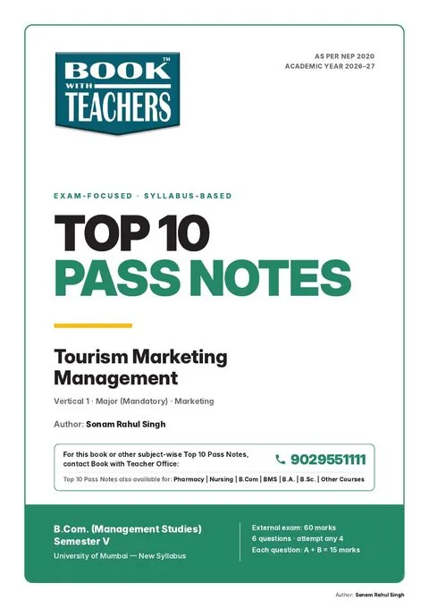BMS Tourism Marketing Management Top 10 Pass Notes cover