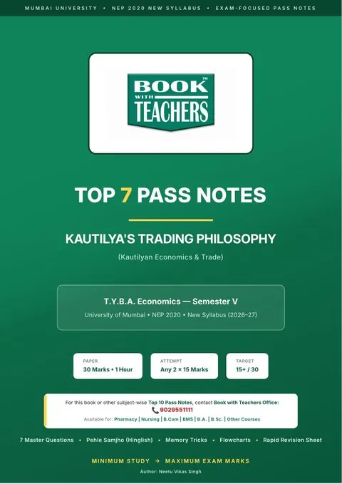 TYBA Kautilya's Trading Philosophy Top 7 Pass Notes cover