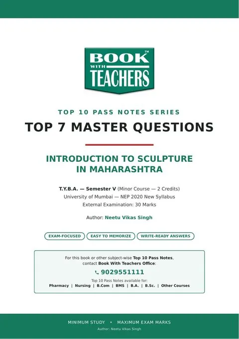TYBA Introduction to Sculpture in Maharashtra Top 7 Master Questions cover